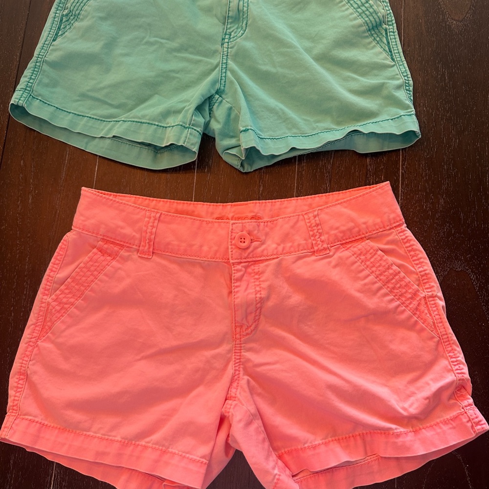 Maurices Coral and Teal Women's Shorts